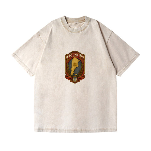 Argentina Map Vintage T-shirt