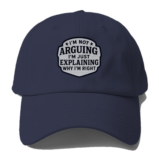 i'm not arguing i'm just explaining why i'm right Hat