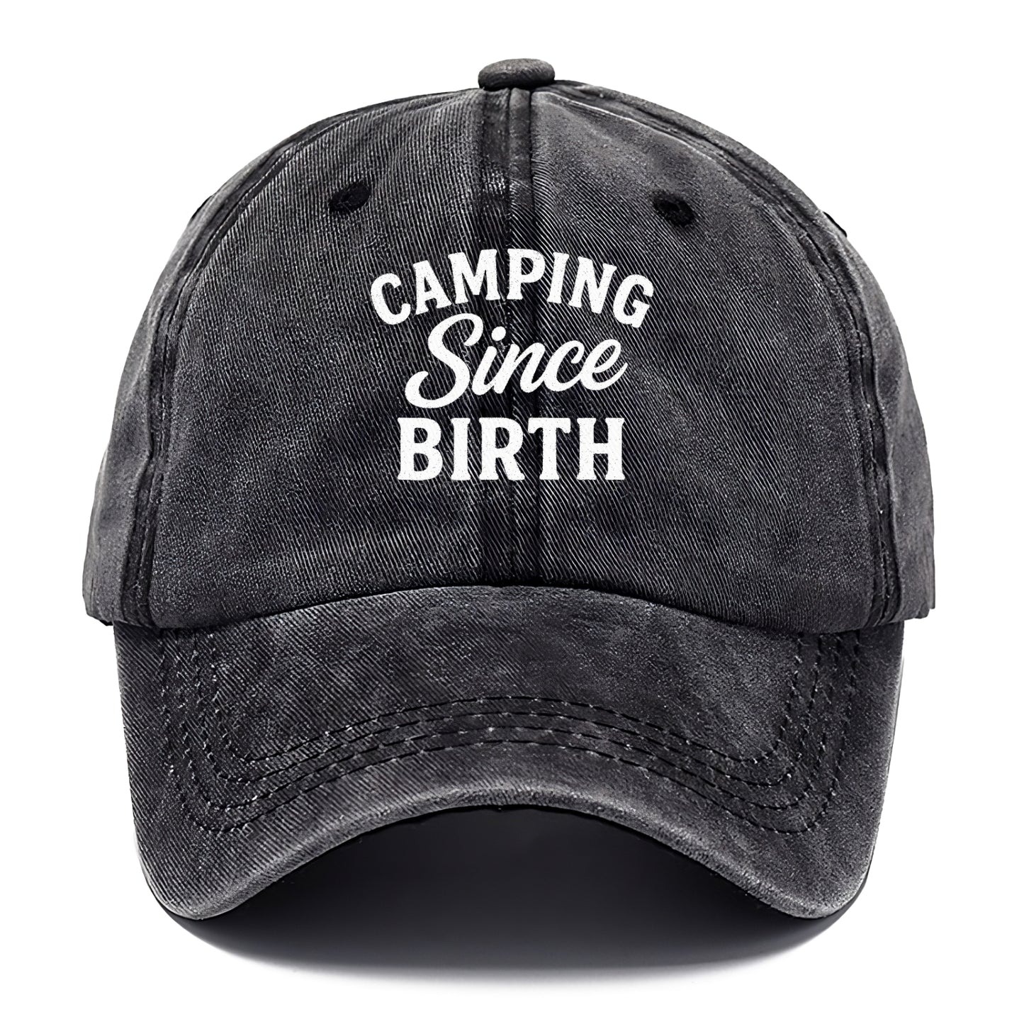 camping since birth hat design Hat