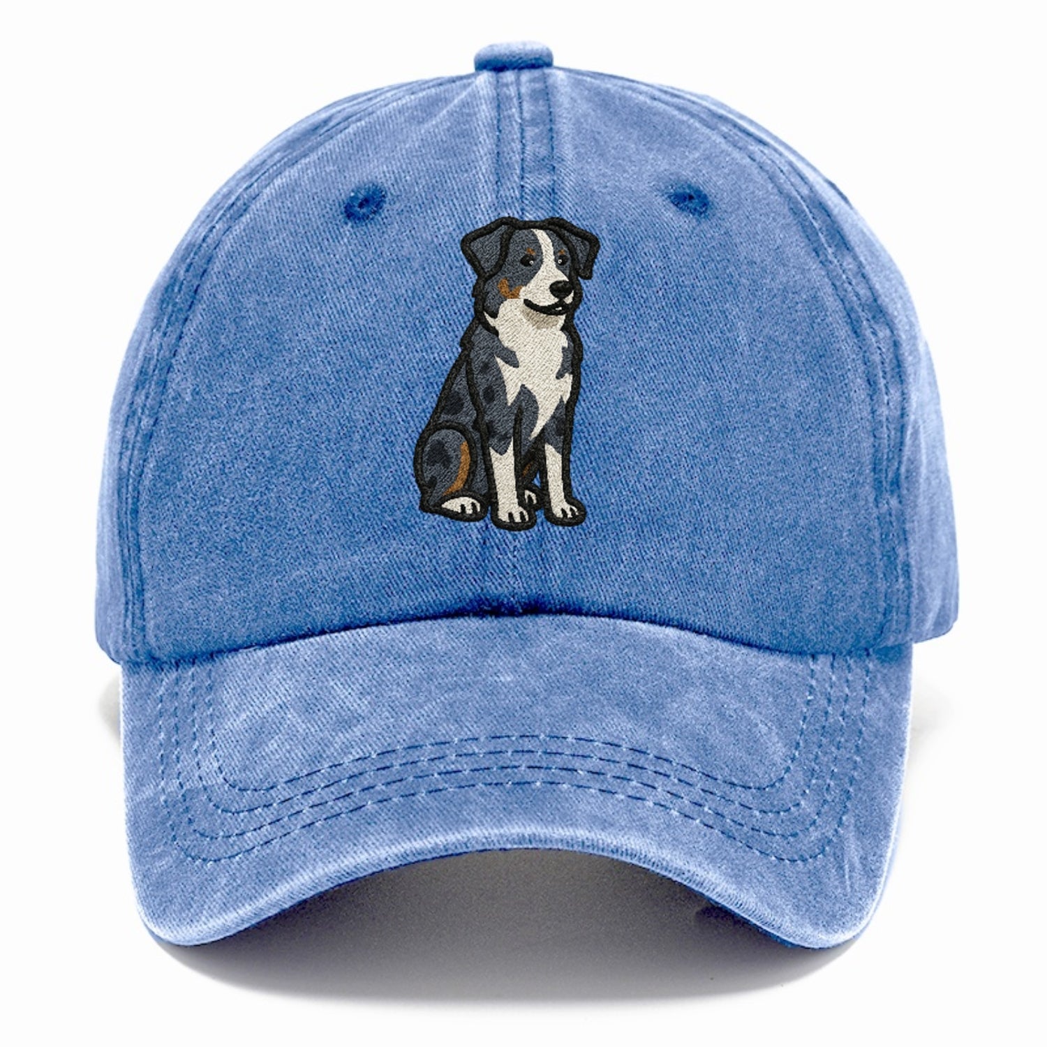 australian-shepherd-blue-merle-vibrant-spirit Hat