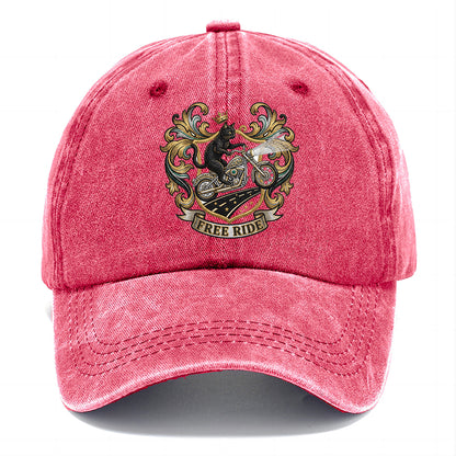 Free Ride Biker Cat Classic Cap