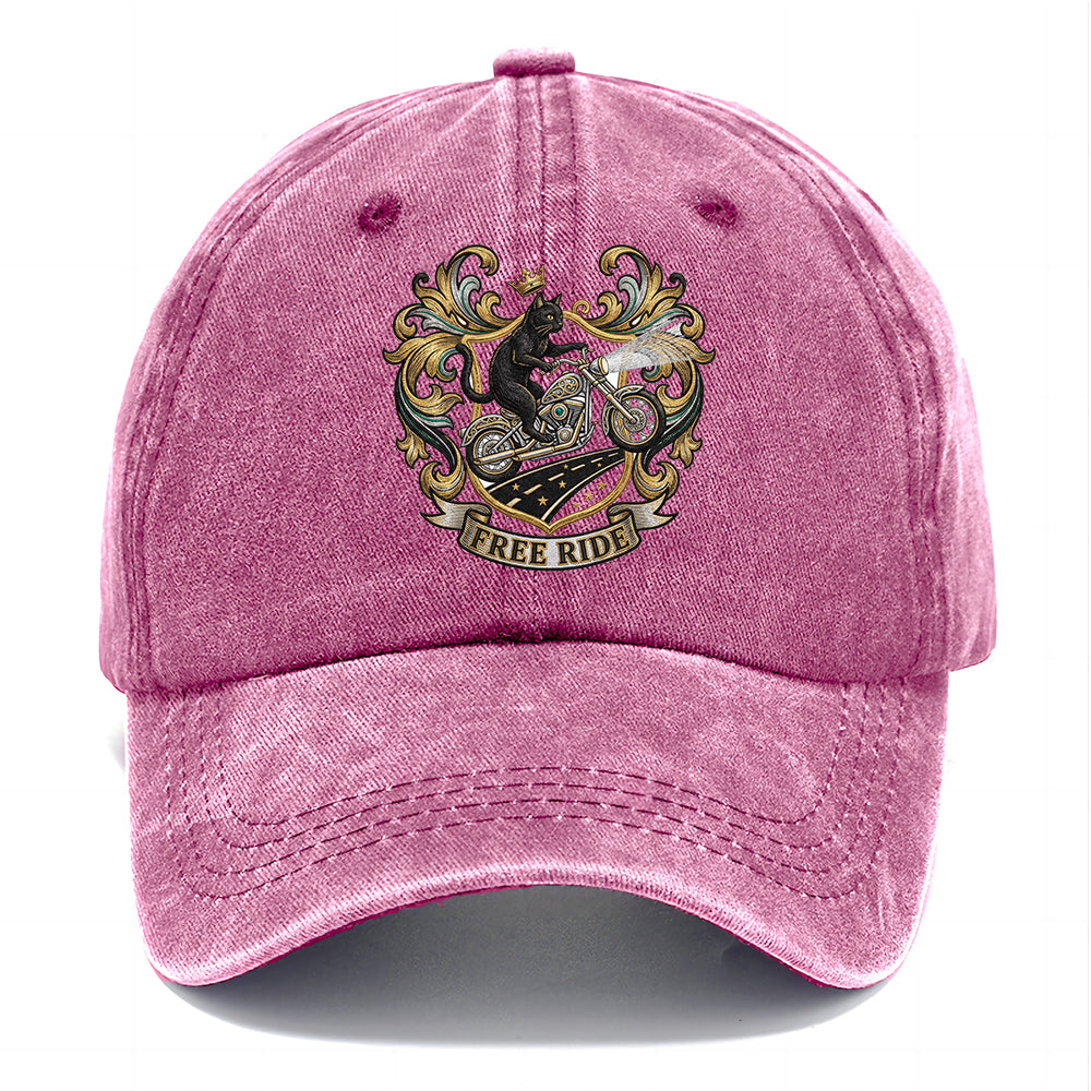 Free Ride Biker Cat Classic Cap