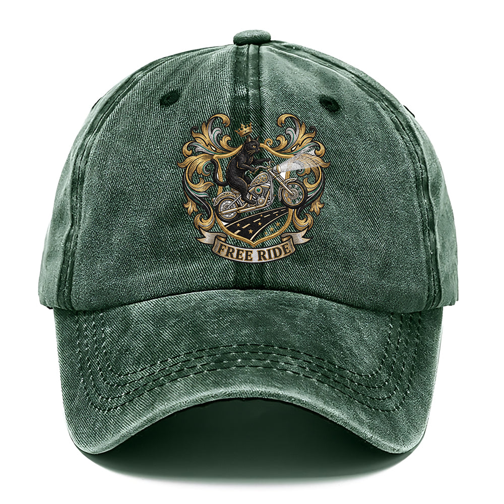 Free Ride Biker Cat Classic Cap