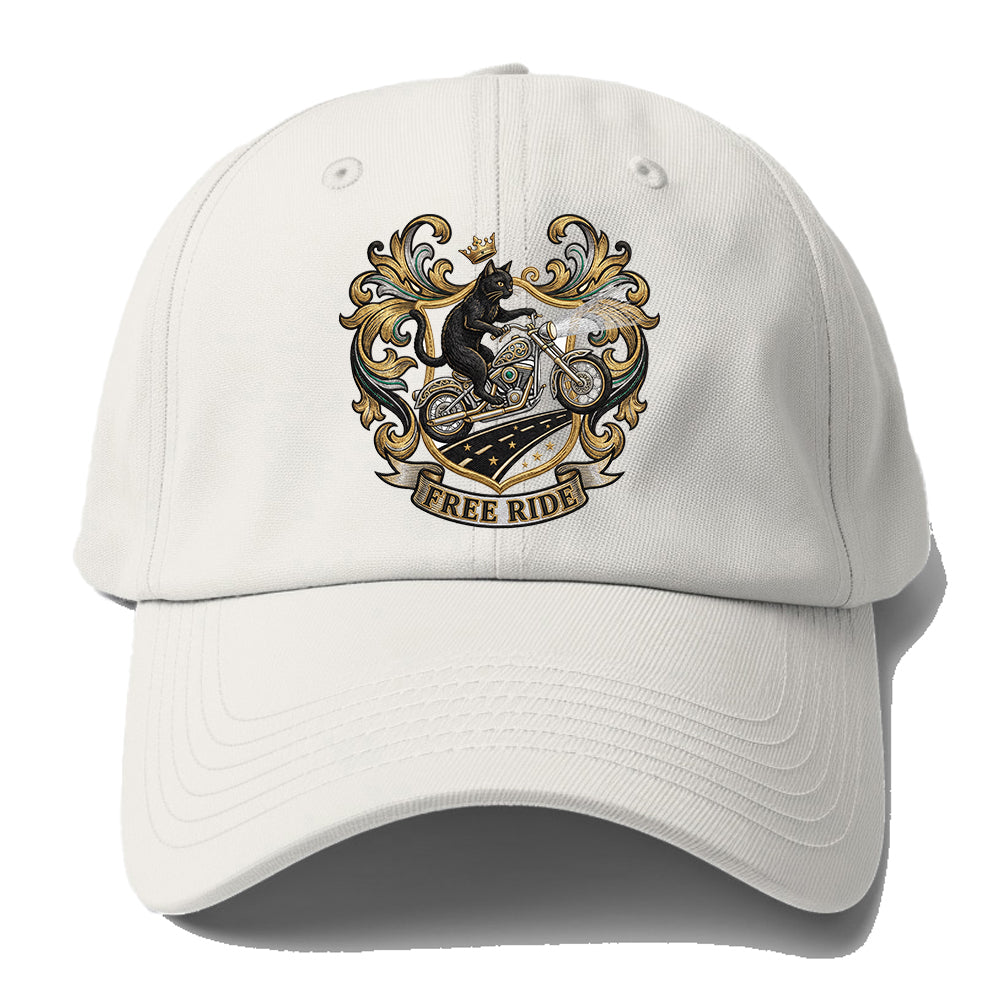 Free Ride Biker Cat Baseball Cap