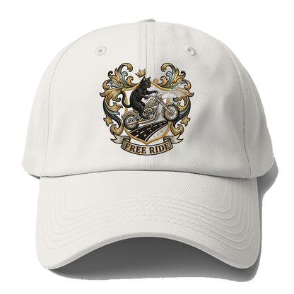 Free Ride Biker Cat Baseball Cap