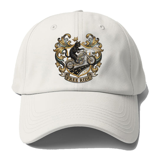 Free Ride Biker Cat Baseball Cap