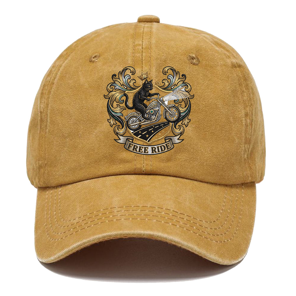 Free Ride Biker Cat Classic Cap