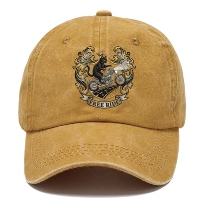 Free Ride Biker Cat Classic Cap