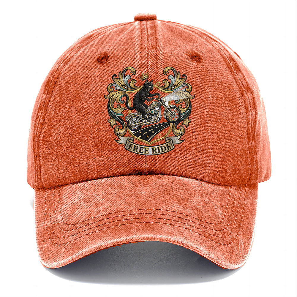 Free Ride Biker Cat Classic Cap