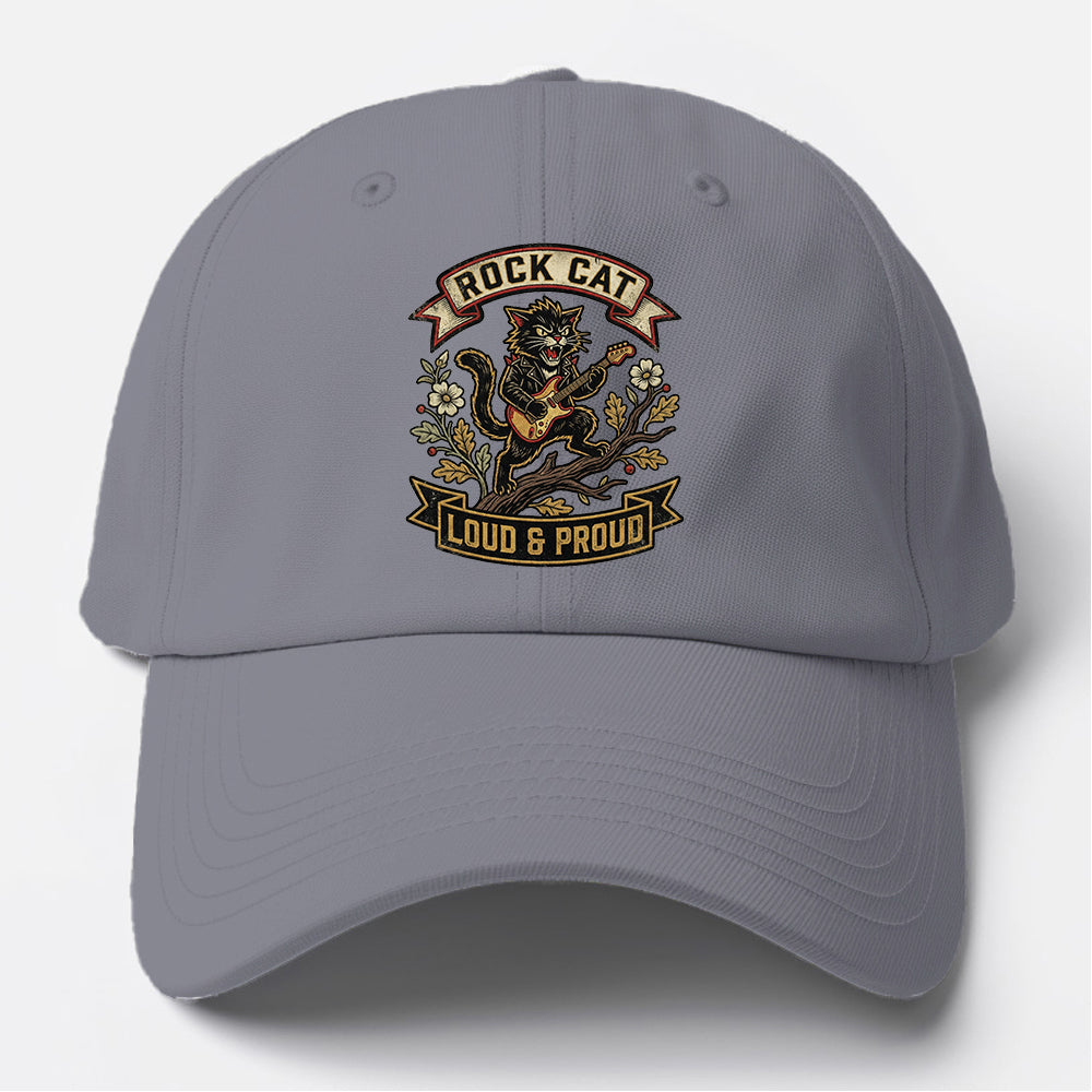 Rock Cat Loud Baseball Cap
