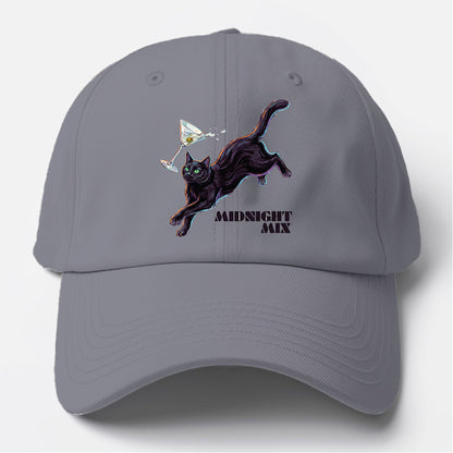 Midnight Mix Cat Baseball Cap