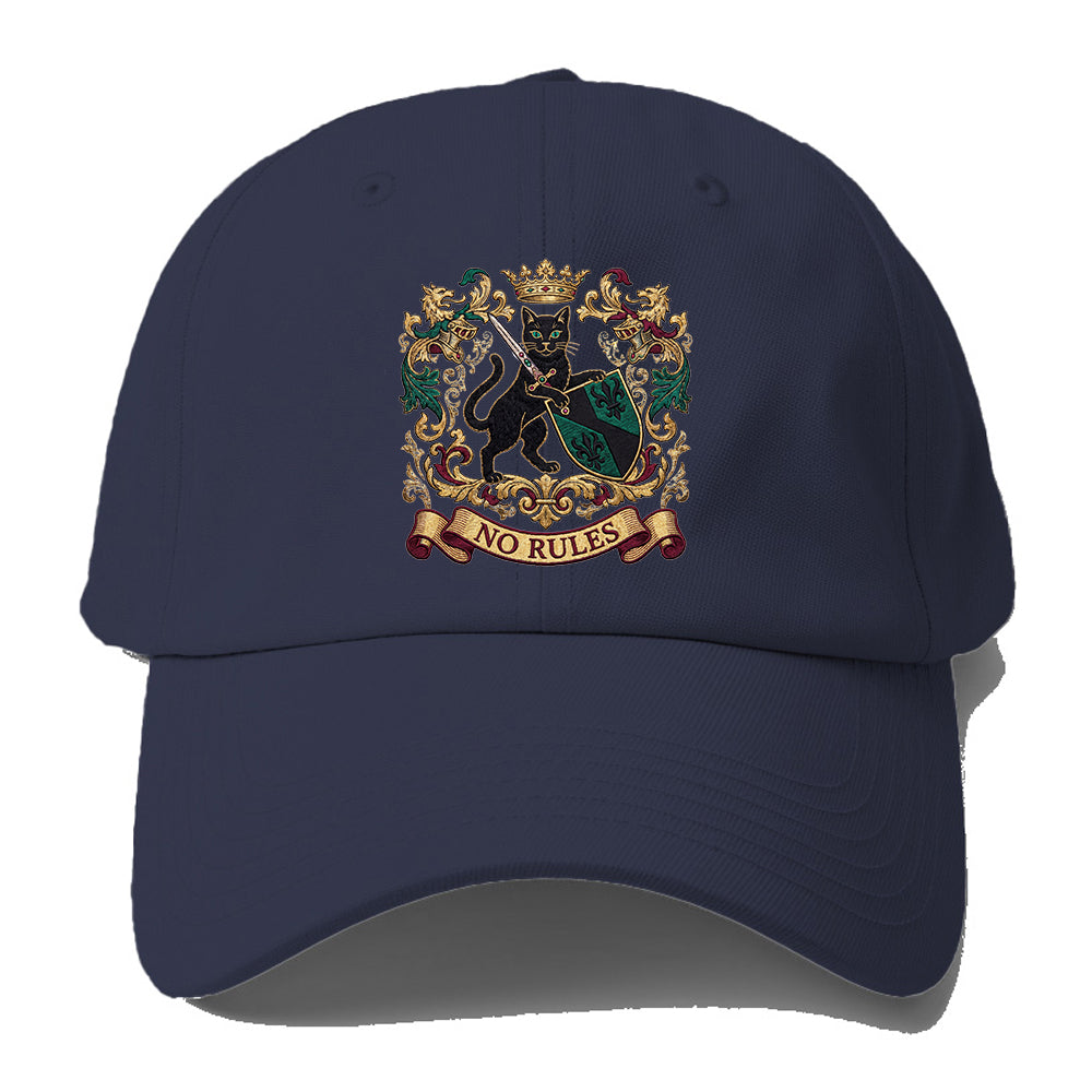 No Rules Cat Baseball Cap