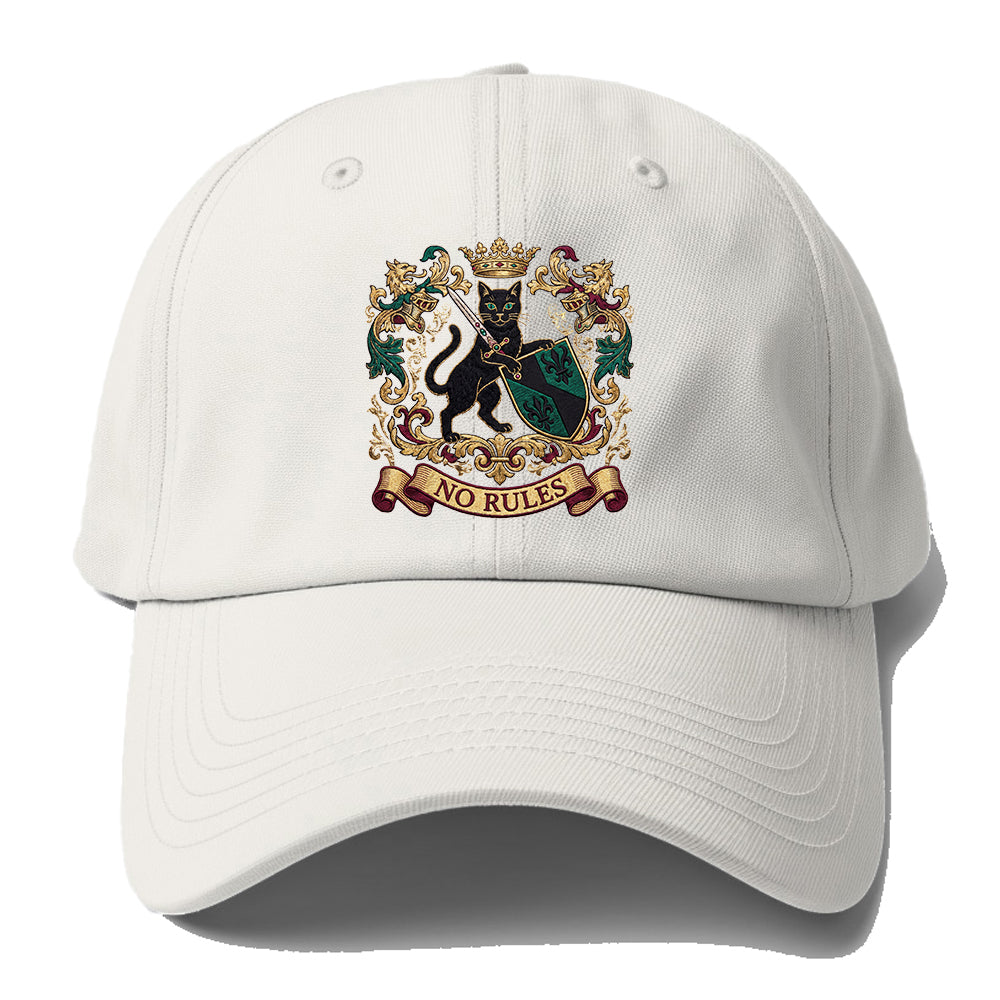 No Rules Cat Baseball Cap