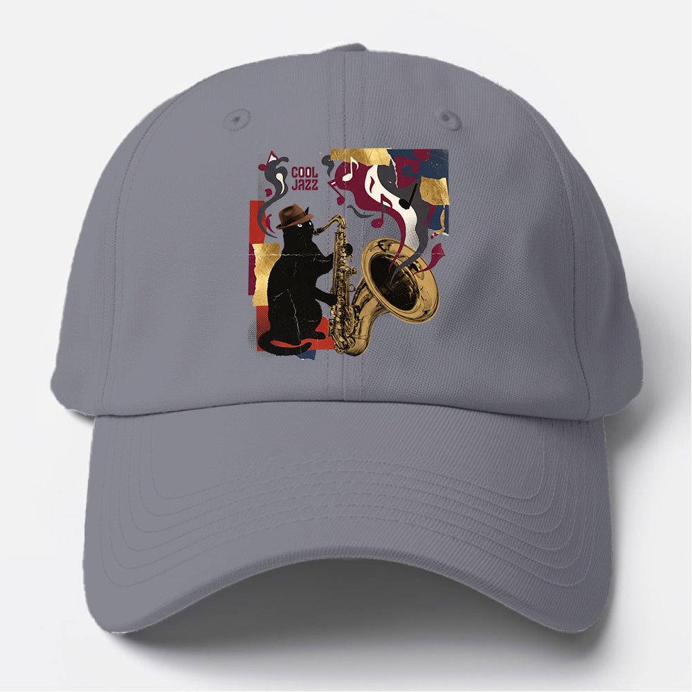 Cool Jazz Cat Baseball Cap