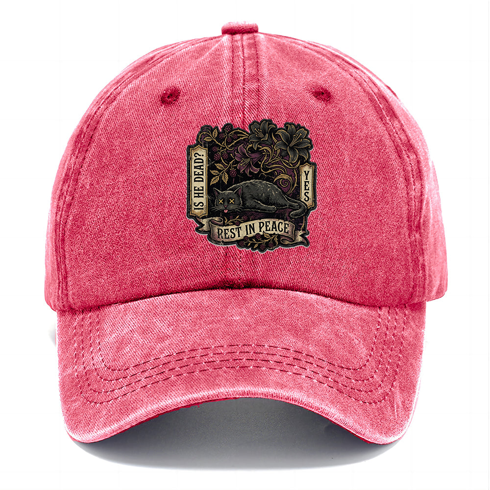Rest In Peace Cat Classic Cap