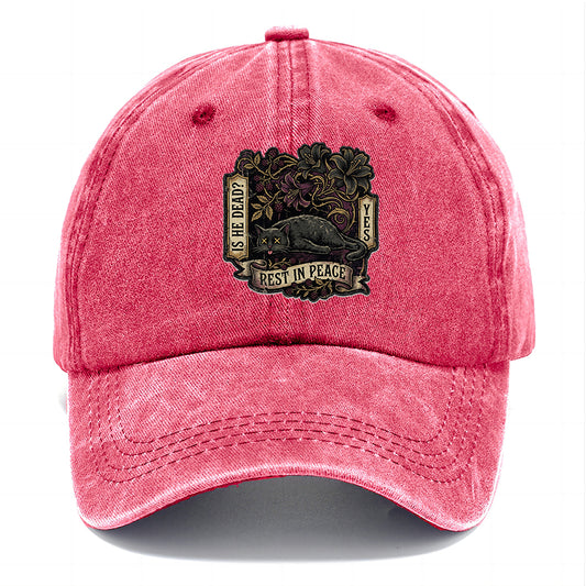 Rest In Peace Cat Classic Cap