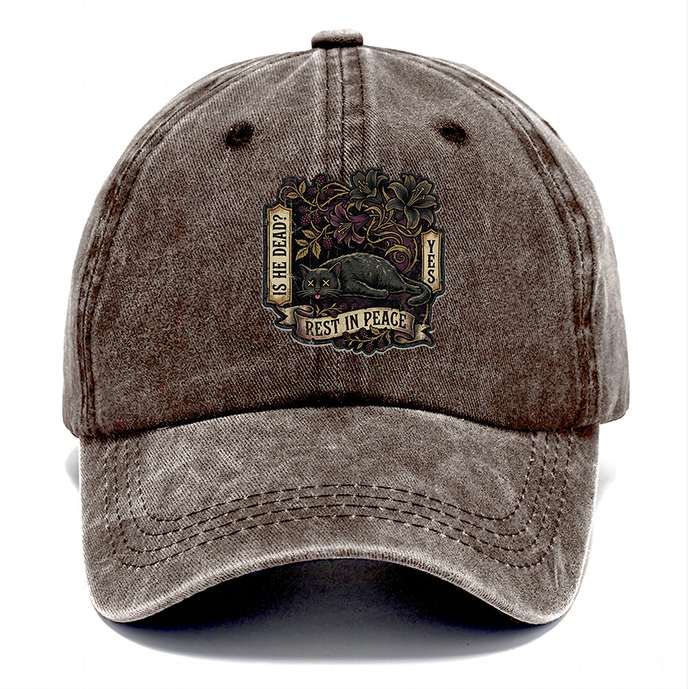 Rest In Peace Cat Classic Cap