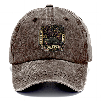 Rest In Peace Cat Classic Cap