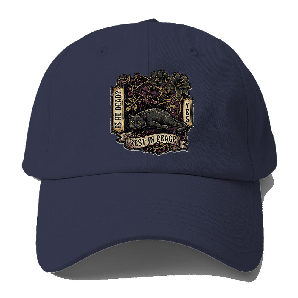 Rest In Peace Cat Baseball Cap