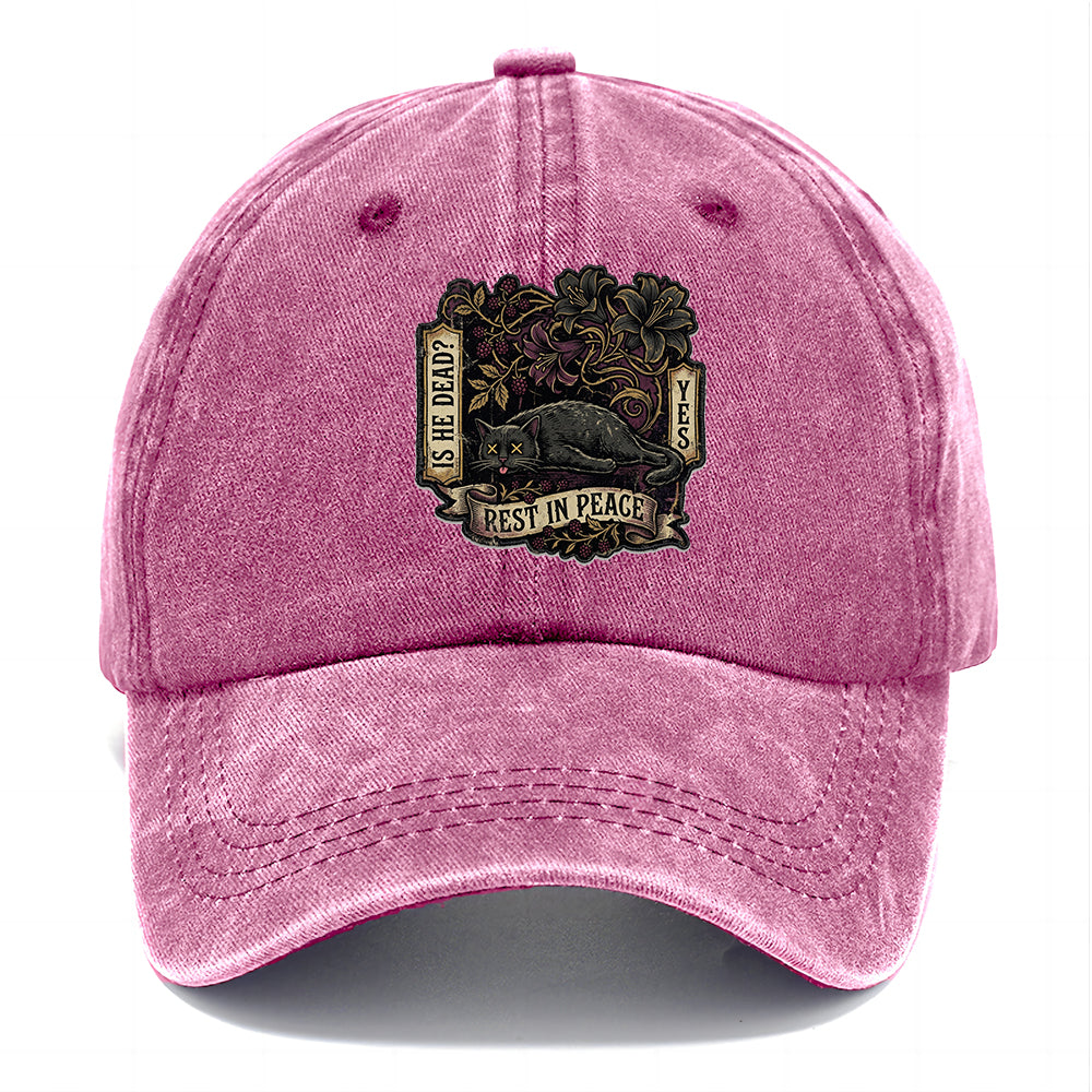 Rest In Peace Cat Classic Cap