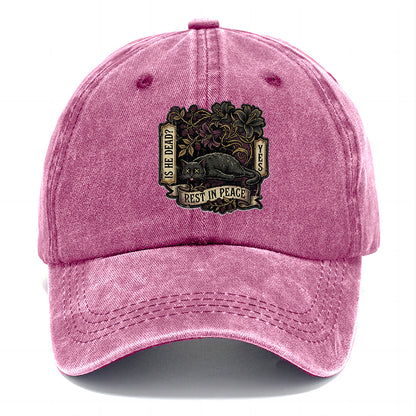 Rest In Peace Cat Classic Cap