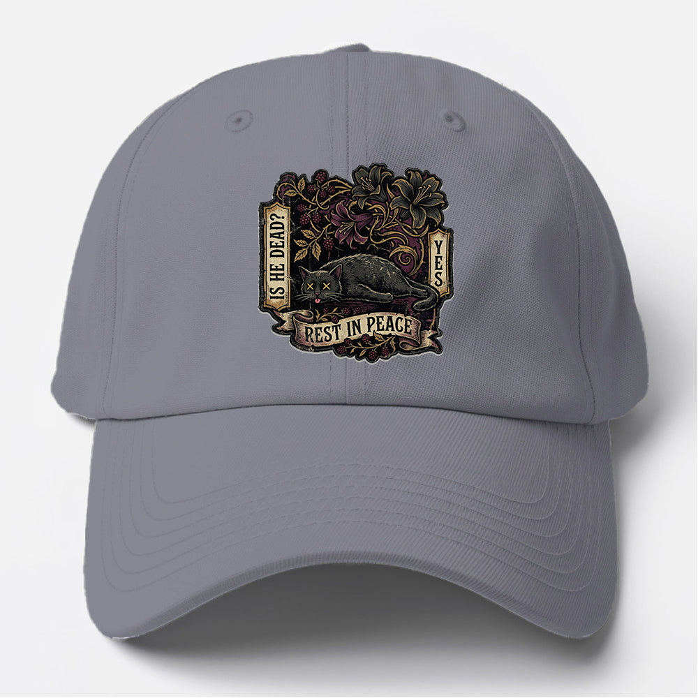 Rest In Peace Cat Baseball Cap