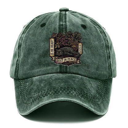 Rest In Peace Cat Classic Cap