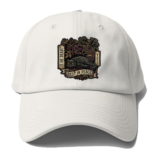 Rest In Peace Cat Baseball Cap