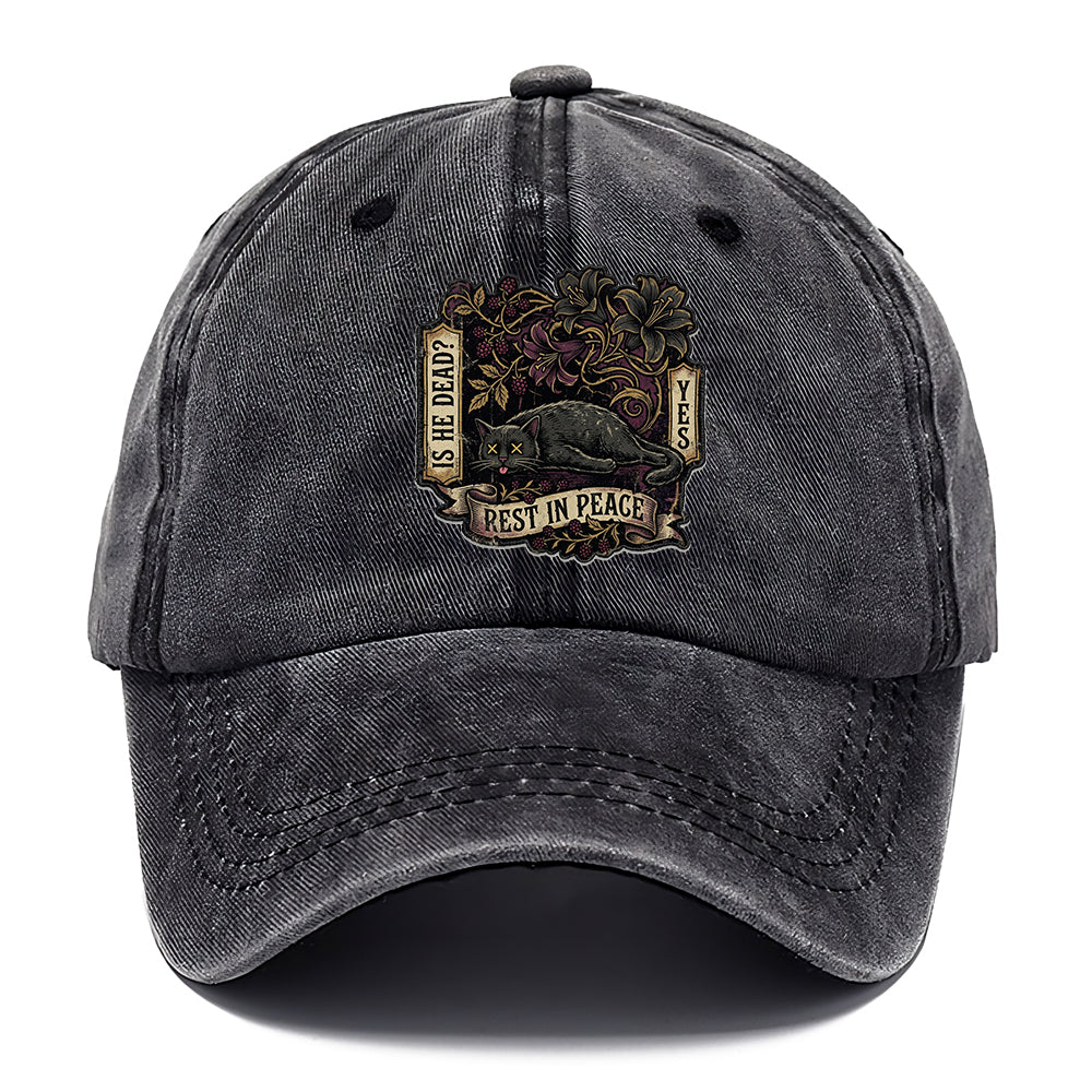 Rest In Peace Cat Classic Cap