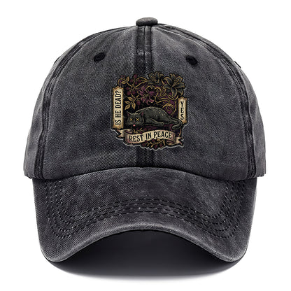 Rest In Peace Cat Classic Cap