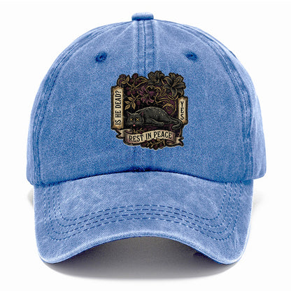 Rest In Peace Cat Classic Cap