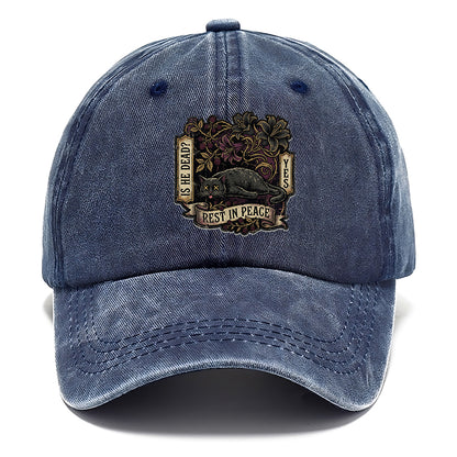 Rest In Peace Cat Classic Cap