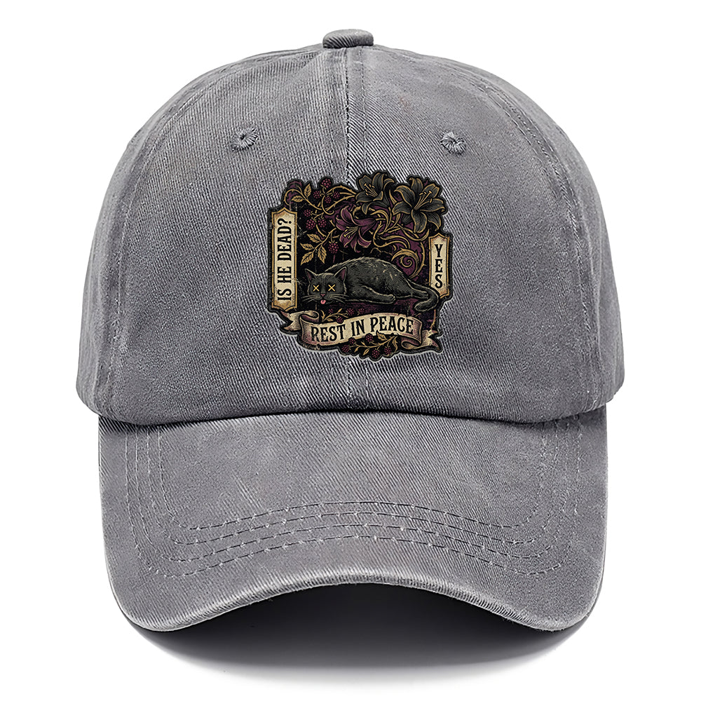 Rest In Peace Cat Classic Cap