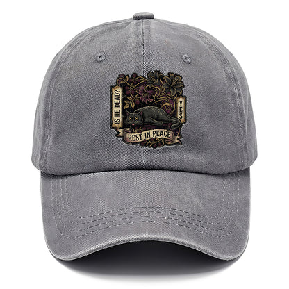 Rest In Peace Cat Classic Cap