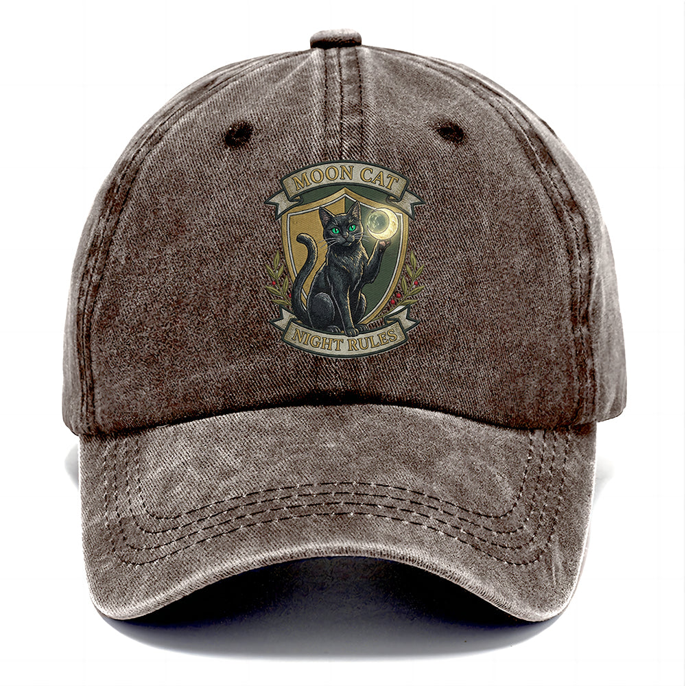Moon Cat Night Classic Cap