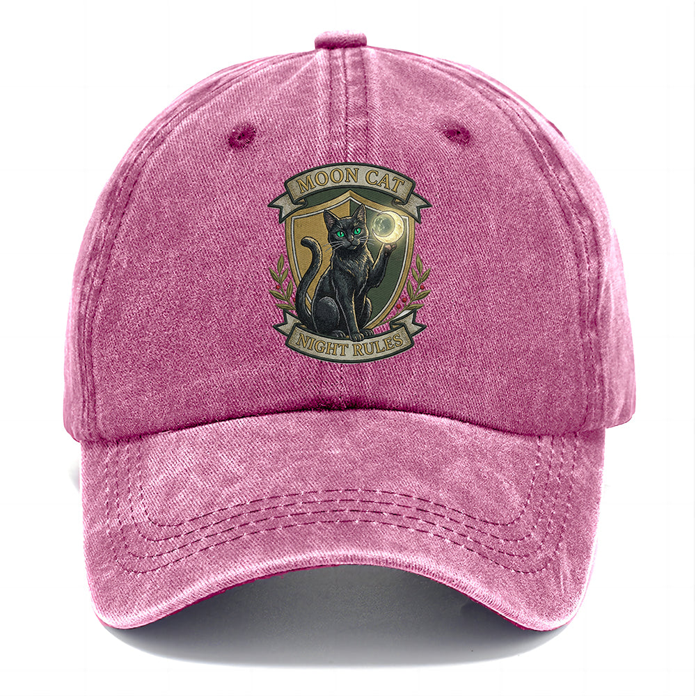 Moon Cat Night Classic Cap