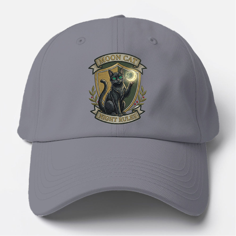 Moon Cat Night Baseball Cap