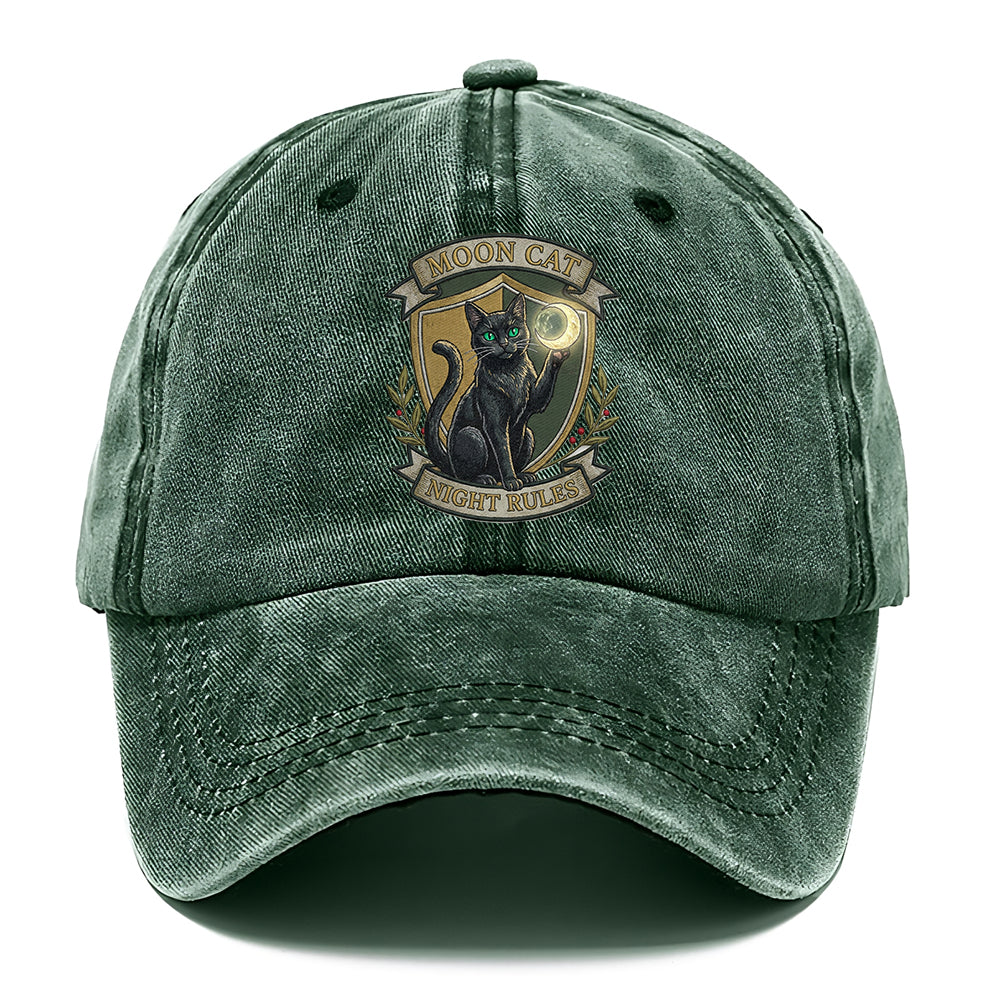 Moon Cat Night Classic Cap