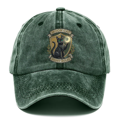 Moon Cat Night Classic Cap