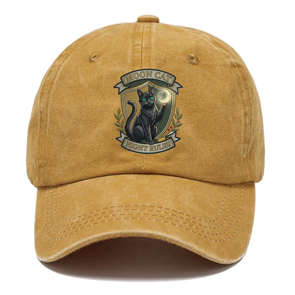 Moon Cat Night Classic Cap