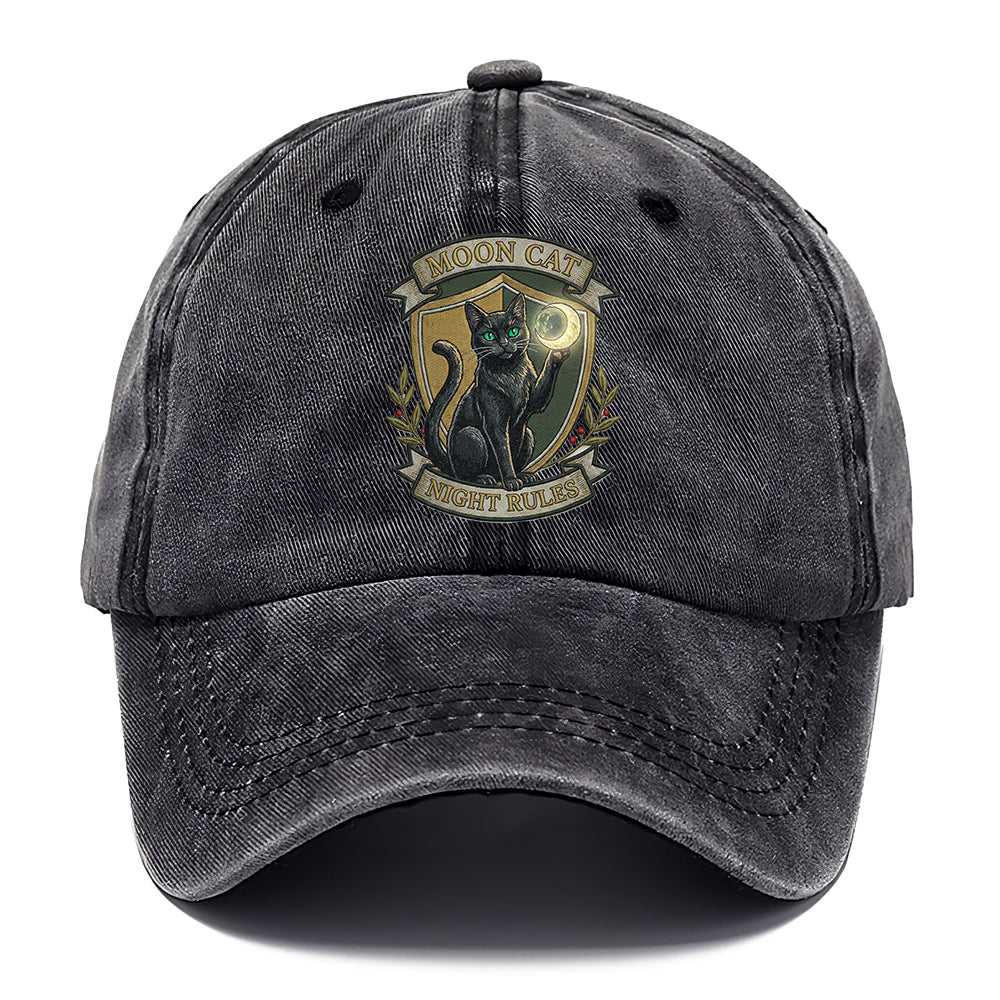 Moon Cat Night Classic Cap