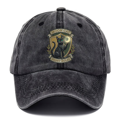Moon Cat Night Classic Cap