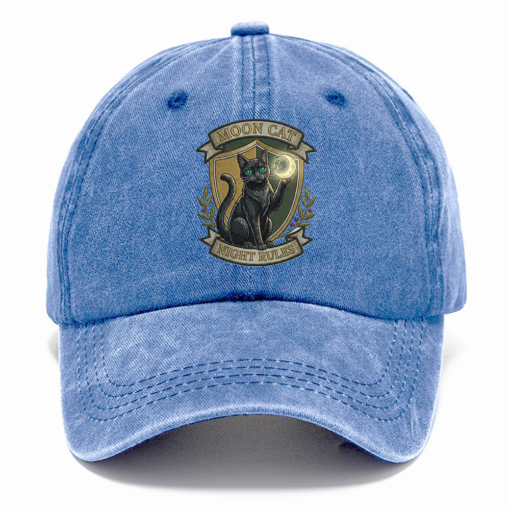 Moon Cat Night Classic Cap