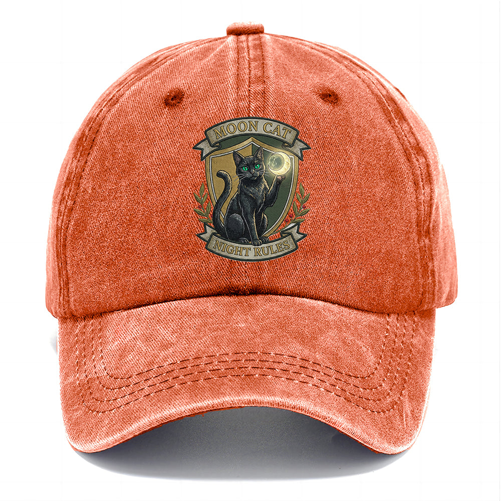 Moon Cat Night Classic Cap