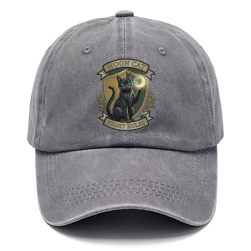 Moon Cat Night Classic Cap