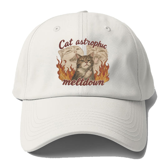 Cat Astrophic Meltdown Baseball Cap