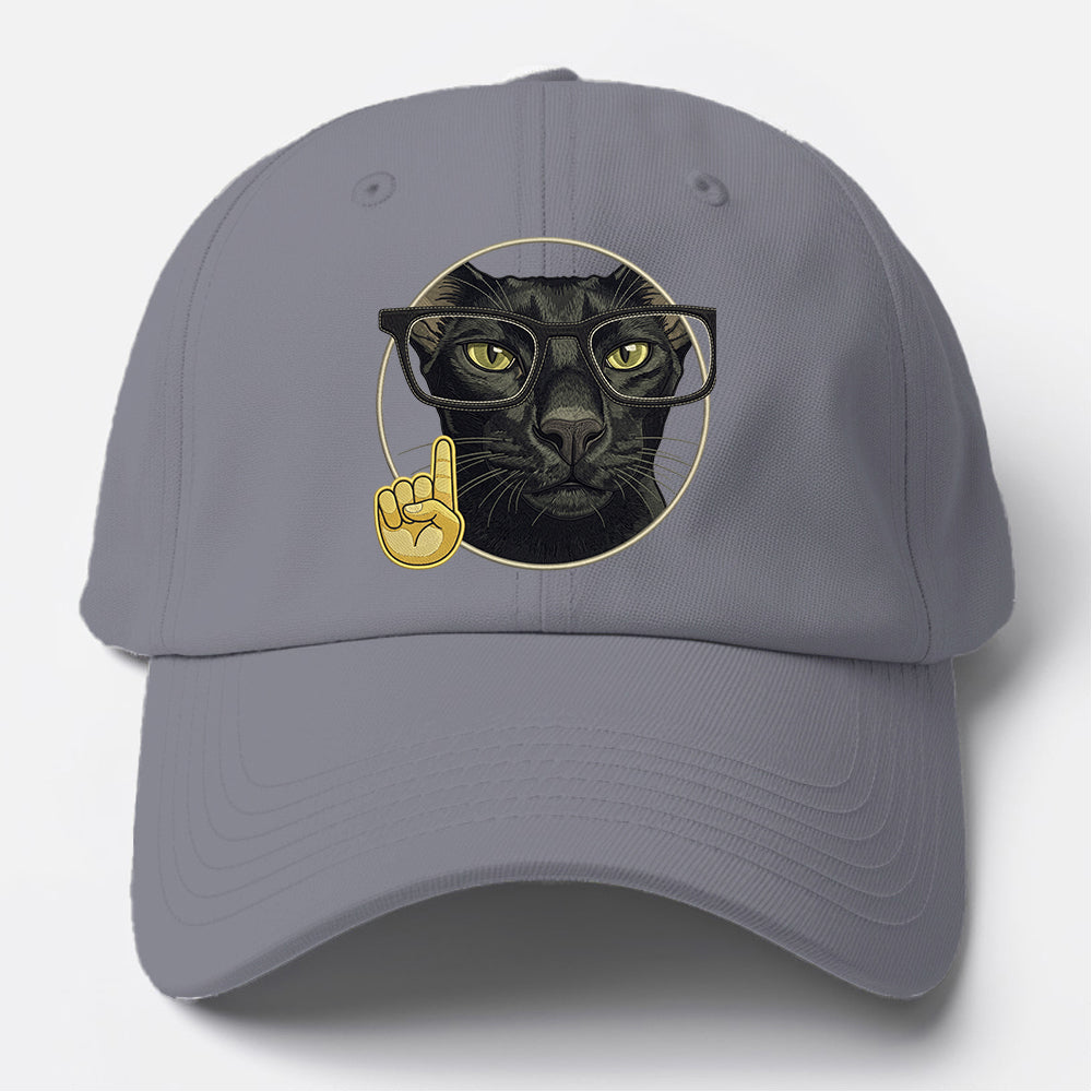 Black Cat Glasses Baseball Cap