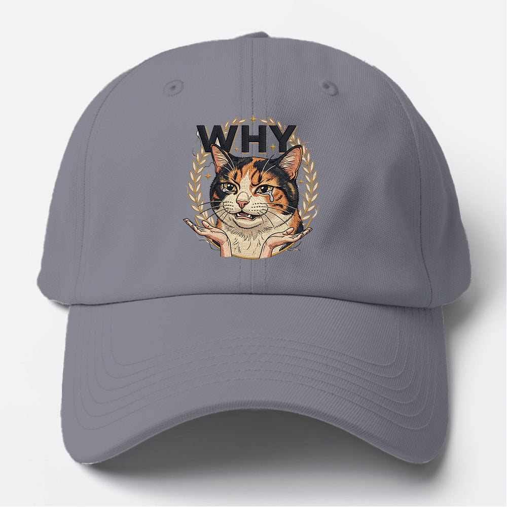 Why Crying Cat Baseball Cap
