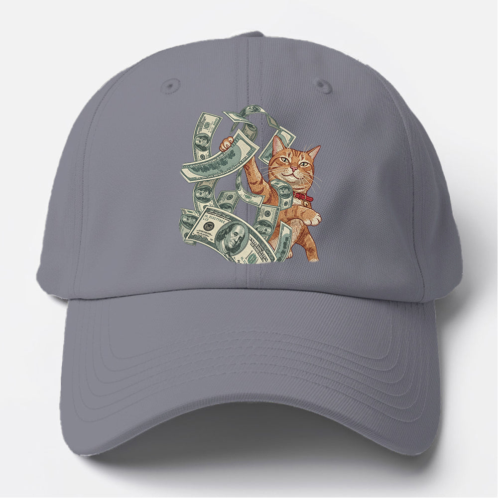 Money Cat Cash Baseball Cap
