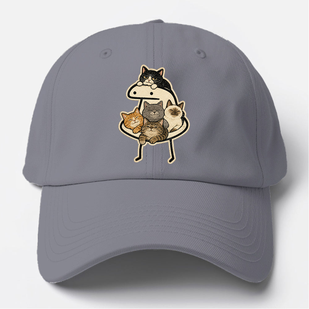 UFO Cat Crew Baseball Cap